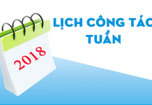 Lịch công tác tuần của Thường trực Liên minh Hợp tác xã tỉnh Đắk Nông từ ngày 19-23/03/2018
