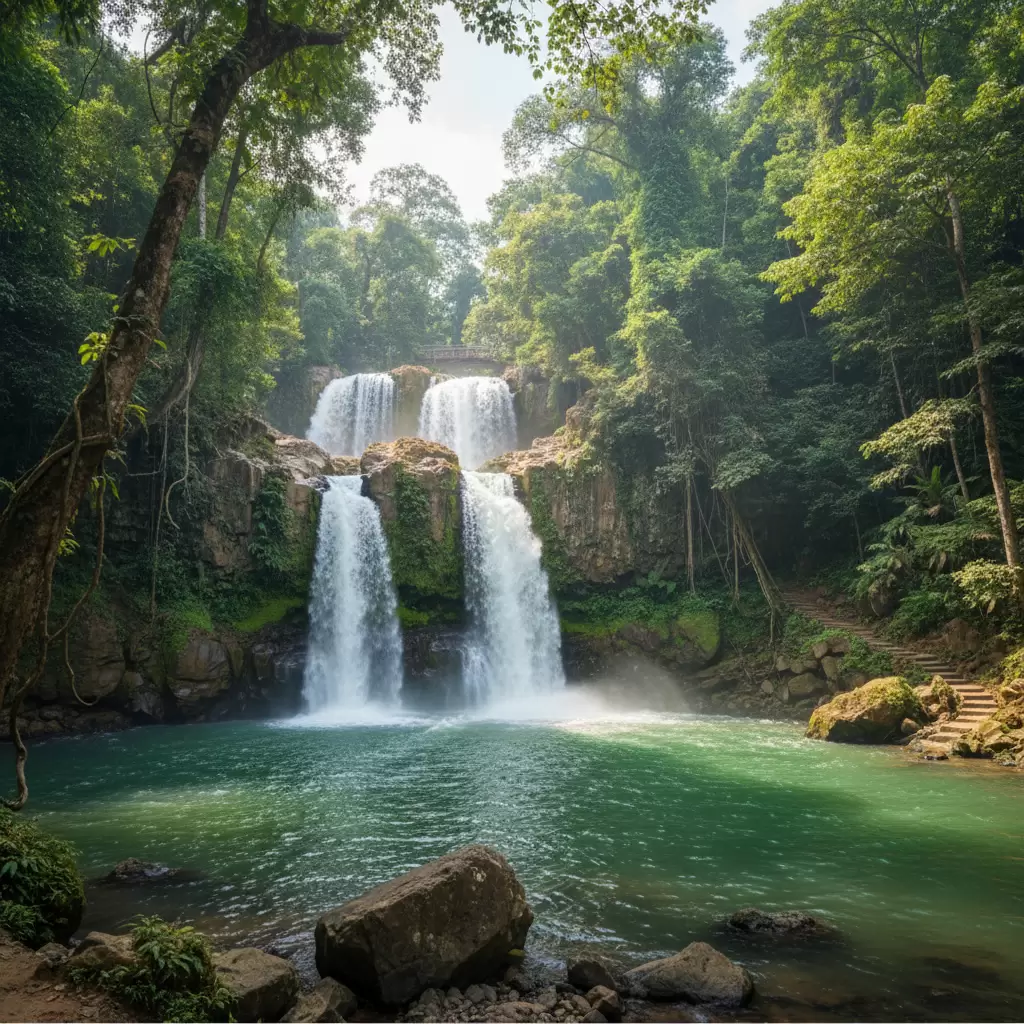 Thác Liêng Nung với cấu trúc địa chất độc đáo tại Đắk Nông