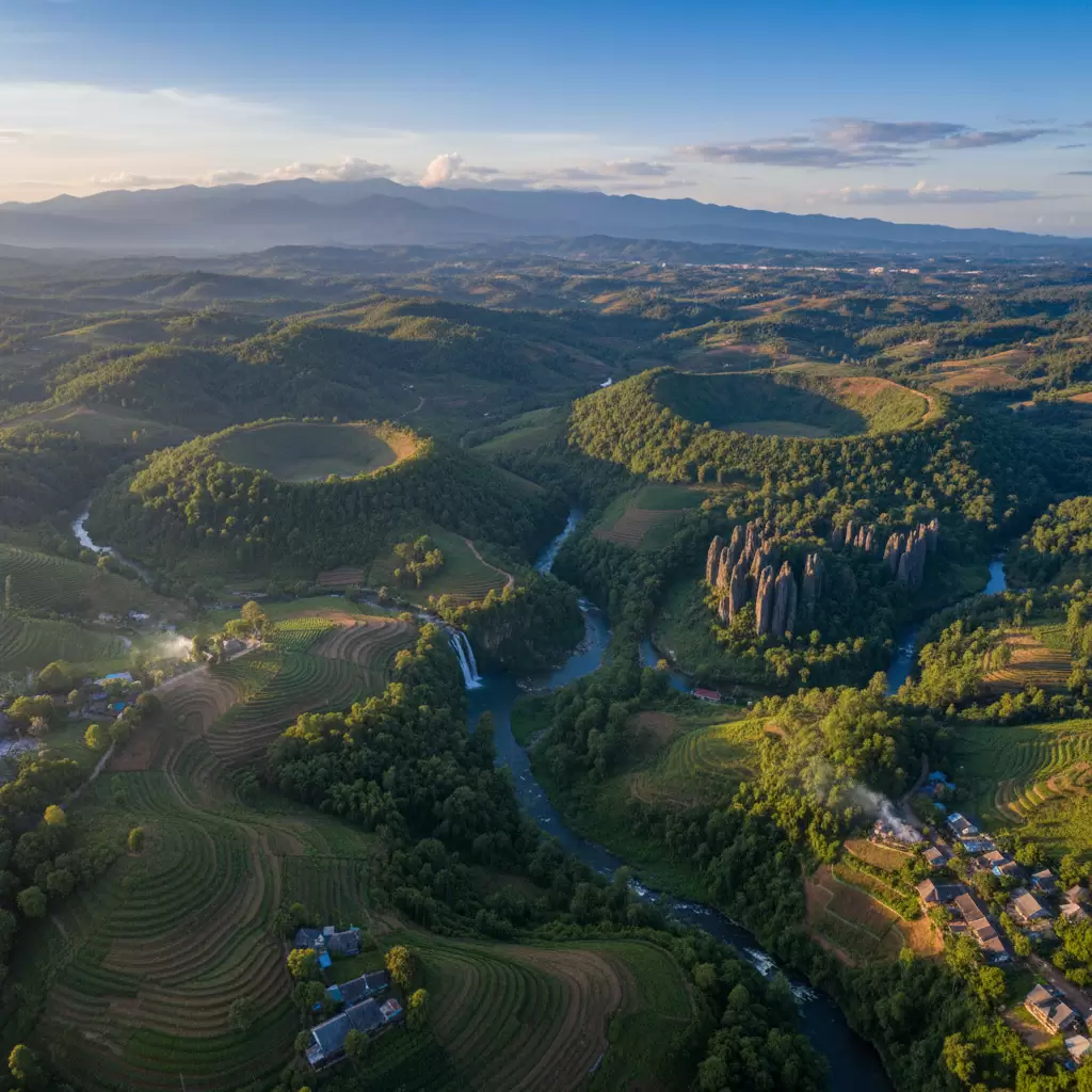 Toàn cảnh vẻ đẹp hùng vĩ của Công viên Địa chất Toàn cầu UNESCO Đắk Nông
