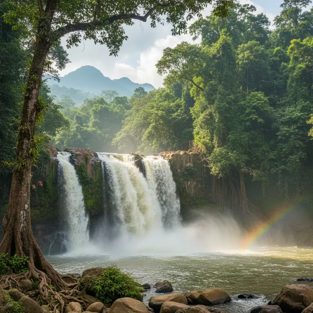 Vẻ đẹp hùng vĩ và hoang sơ của thác Dray Sáp giữa đại ngàn Tây Nguyên