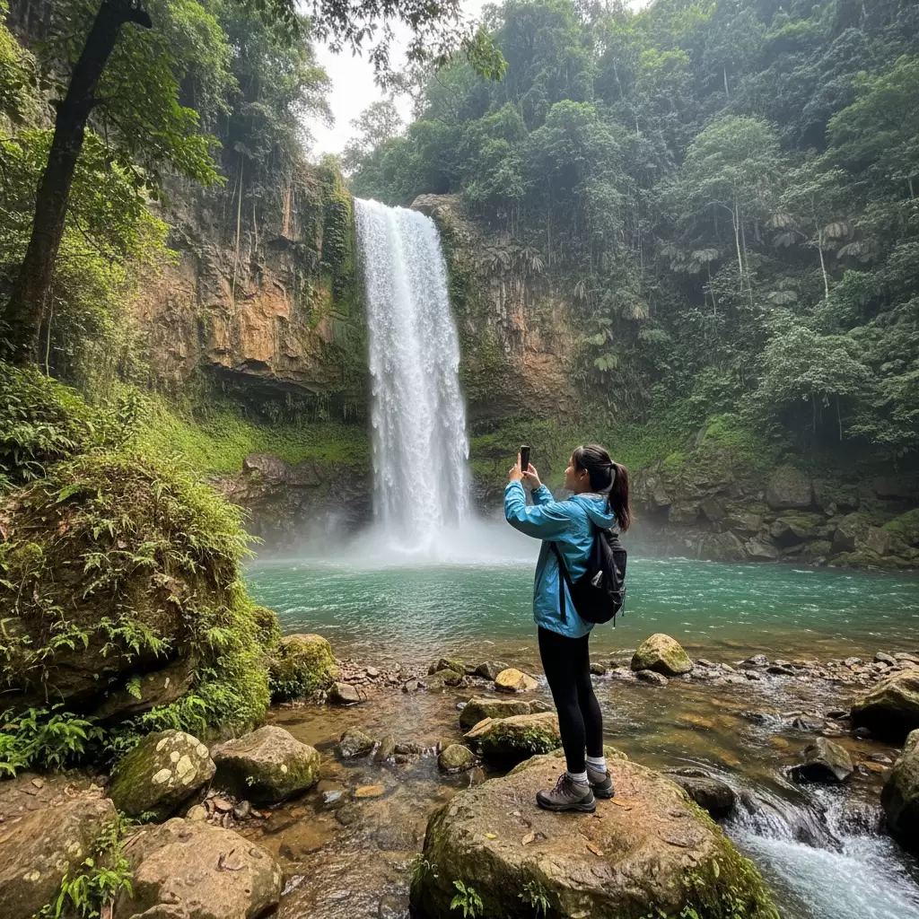 Thác Liêng Nung là địa điểm checkin lý tưởng cho những người yêu thiên nhiên