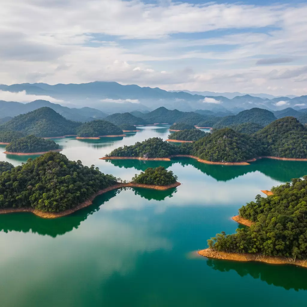 gemini_image_1769680321 Hồ Tà Đùng Điểm nhấn ấn tượng trong hành trình du lịch Đắk Nông