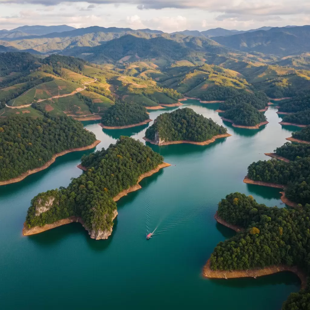 gemini_image_1769680969 Hồ Tà Đùng Điểm đến không thể bỏ qua khi ghé thăm Đắk Nông