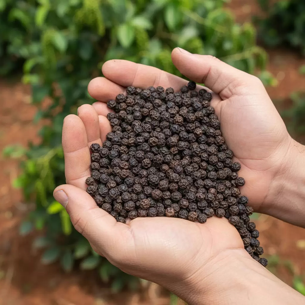 Hạt tiêu Đắk Nông nổi tiếng với chất lượng vượt trội và hương vị đậm đà đặc trưng