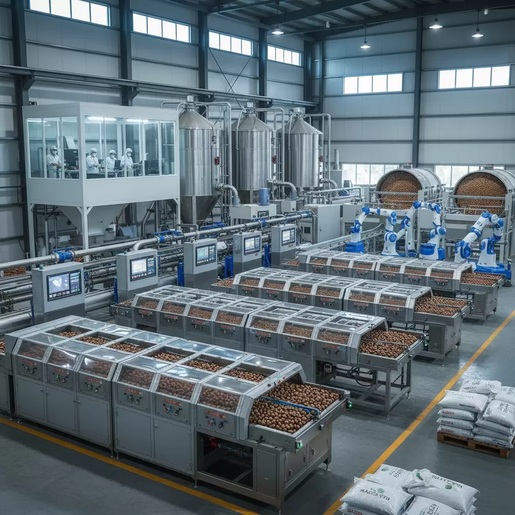 Quy trình sấy đạt chuẩn giúp hạt mắc ca giữ được độ thơm ngon và không bị hôi dầu