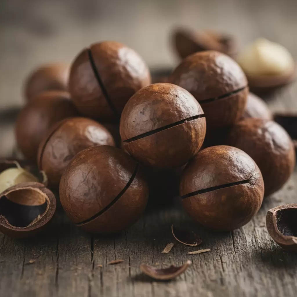 Quan sát màu sắc và kích thước đồng đều là bước đầu tiên để chọn hạt mắc ca ngon