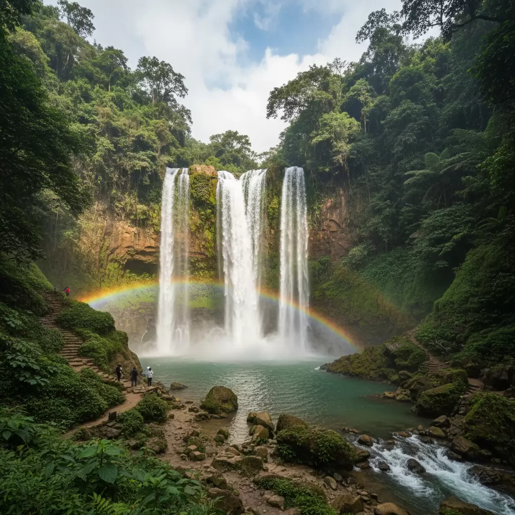 gemini_image_1769688505 Thác Liêng Nung Điểm tham quan thiên nhiên miễn phí tuyệt đẹp tại Đắk Nông